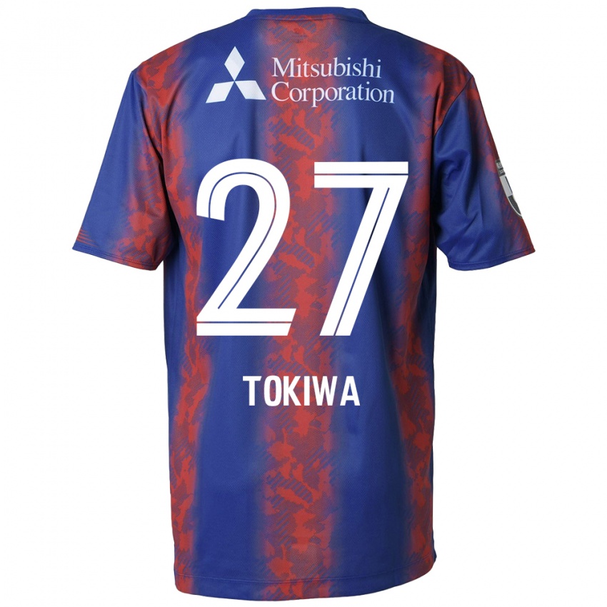 Niño Camiseta Kyota Tokiwa #27 Azul Rojo 1ª Equipación 2024/25 La Camisa Chile