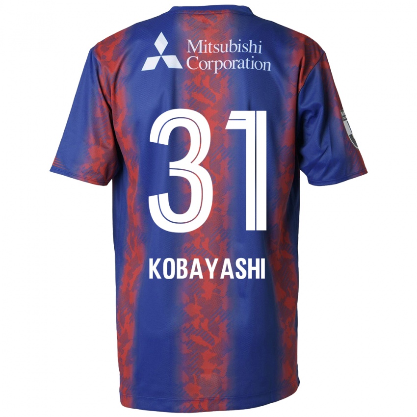 Niño Camiseta Masataka Kobayashi #31 Azul Rojo 1ª Equipación 2024/25 La Camisa Chile