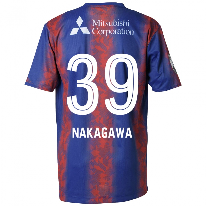 Niño Camiseta Teruhito Nakagawa #39 Azul Rojo 1ª Equipación 2024/25 La Camisa Chile