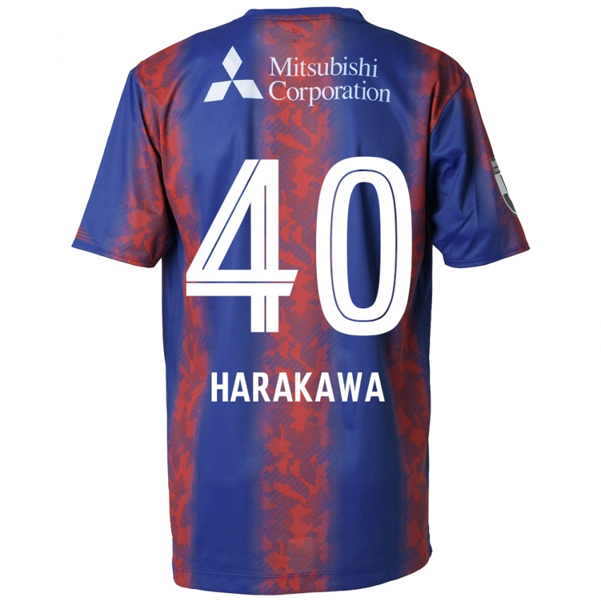 Niño Camiseta Riki Harakawa #40 Azul Rojo 1ª Equipación 2024/25 La Camisa Chile