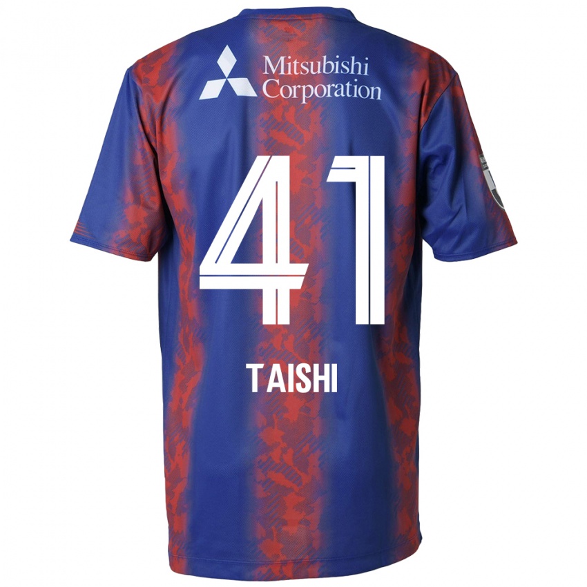 Niño Camiseta Taishi Brandon Nozawa #41 Azul Rojo 1ª Equipación 2024/25 La Camisa Chile