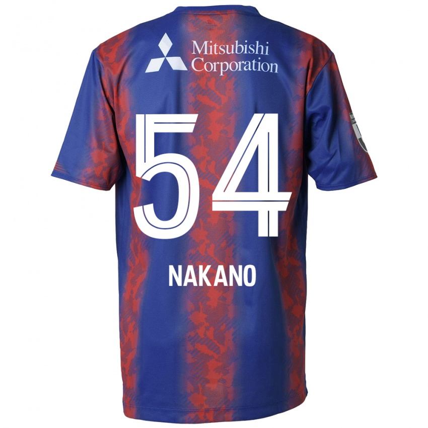 Niño Camiseta Yui Nakano #54 Azul Rojo 1ª Equipación 2024/25 La Camisa Chile