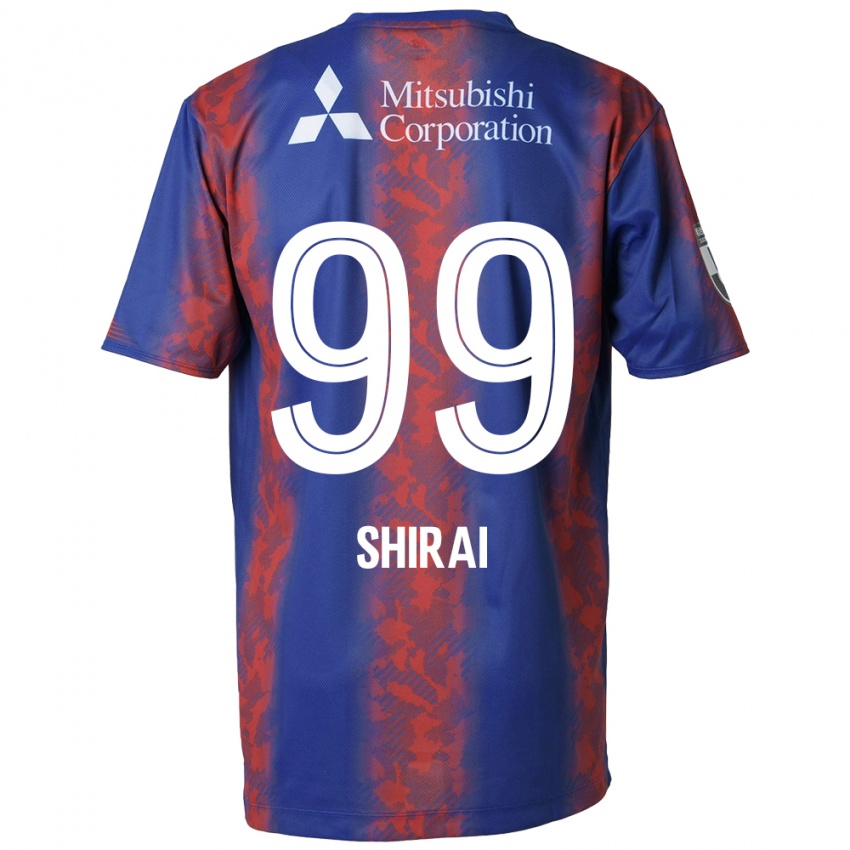 Niño Camiseta Kosuke Shirai #99 Azul Rojo 1ª Equipación 2024/25 La Camisa Chile