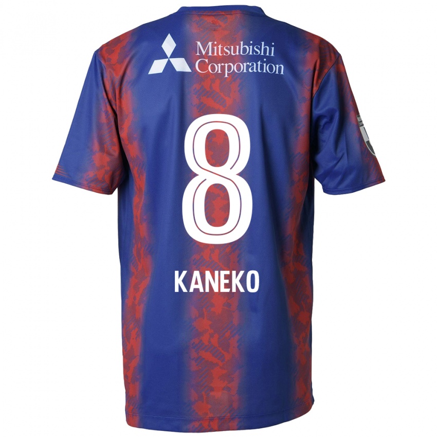 Niño Camiseta Shunsuke Kaneko #8 Azul Rojo 1ª Equipación 2024/25 La Camisa Chile