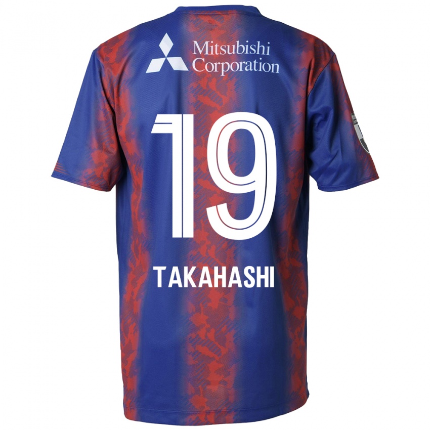 Niño Camiseta Yuya Takahashi #19 Azul Rojo 1ª Equipación 2024/25 La Camisa Chile