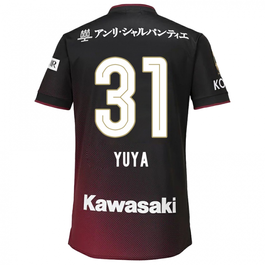 Niño Camiseta Yuya Nakasaka #31 Negro Rojo 1ª Equipación 2024/25 La Camisa Chile