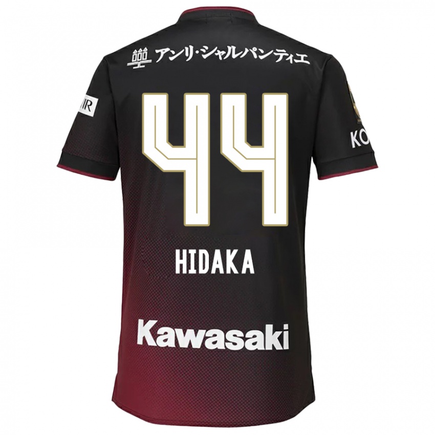 Niño Camiseta Mitsuki Hidaka #44 Negro Rojo 1ª Equipación 2024/25 La Camisa Chile