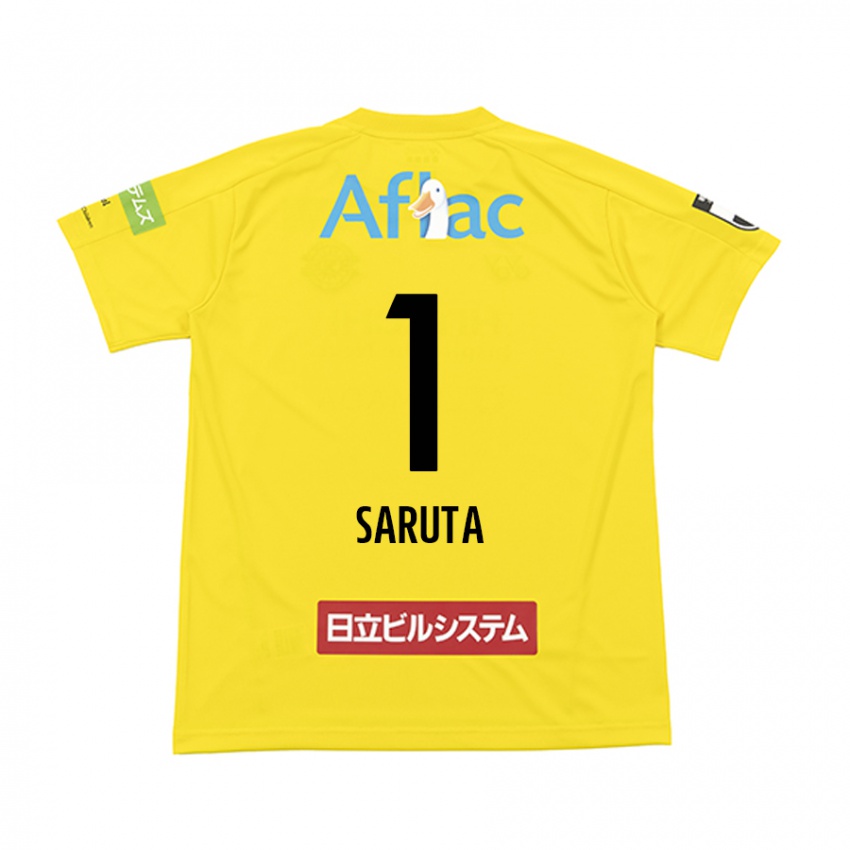 Niño Camiseta Haruki Saruta #1 Amarillo Negro 1ª Equipación 2024/25 La Camisa Chile