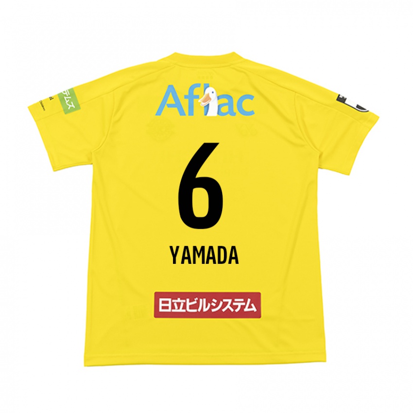 Niño Camiseta Yuto Yamada #6 Amarillo Negro 1ª Equipación 2024/25 La Camisa Chile