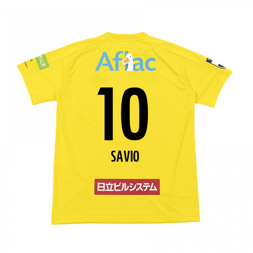 Niño Camiseta Matheus Savio #10 Amarillo Negro 1ª Equipación 2024/25 La Camisa Chile