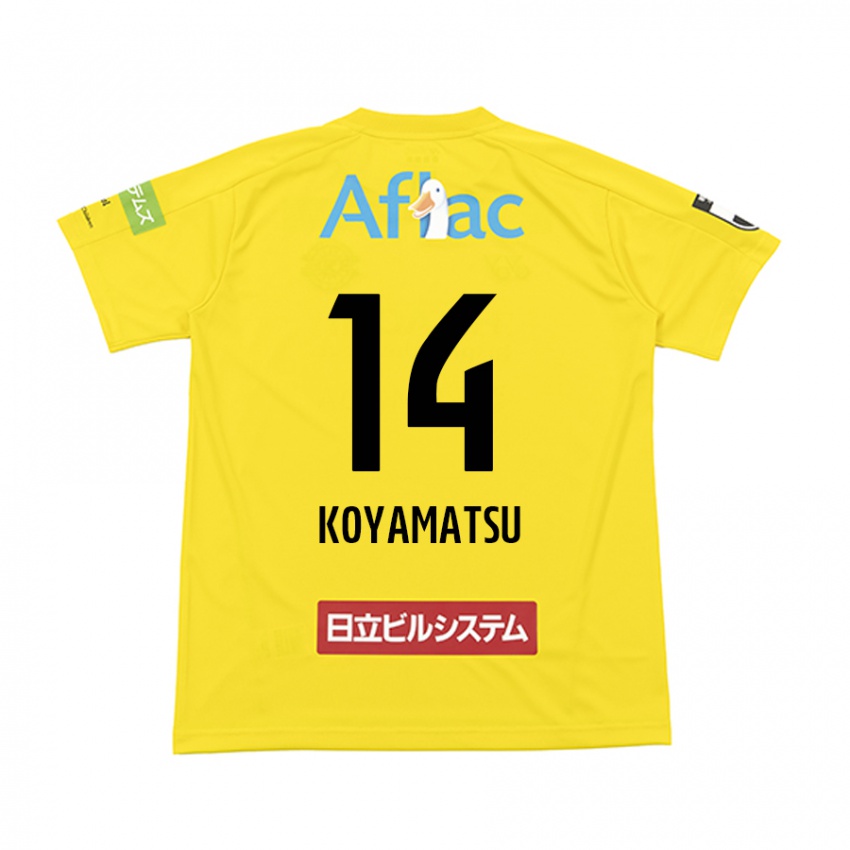 Niño Camiseta Tomoya Koyamatsu #14 Amarillo Negro 1ª Equipación 2024/25 La Camisa Chile