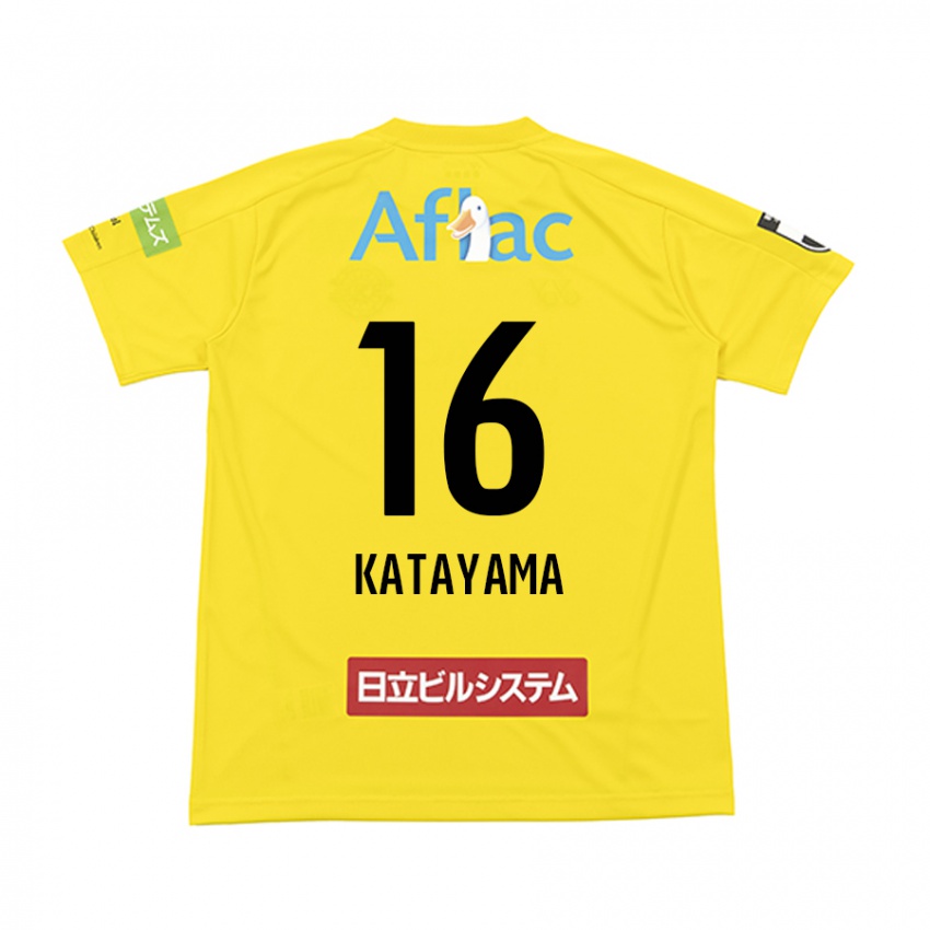 Niño Camiseta Eiichi Katayama #16 Amarillo Negro 1ª Equipación 2024/25 La Camisa Chile