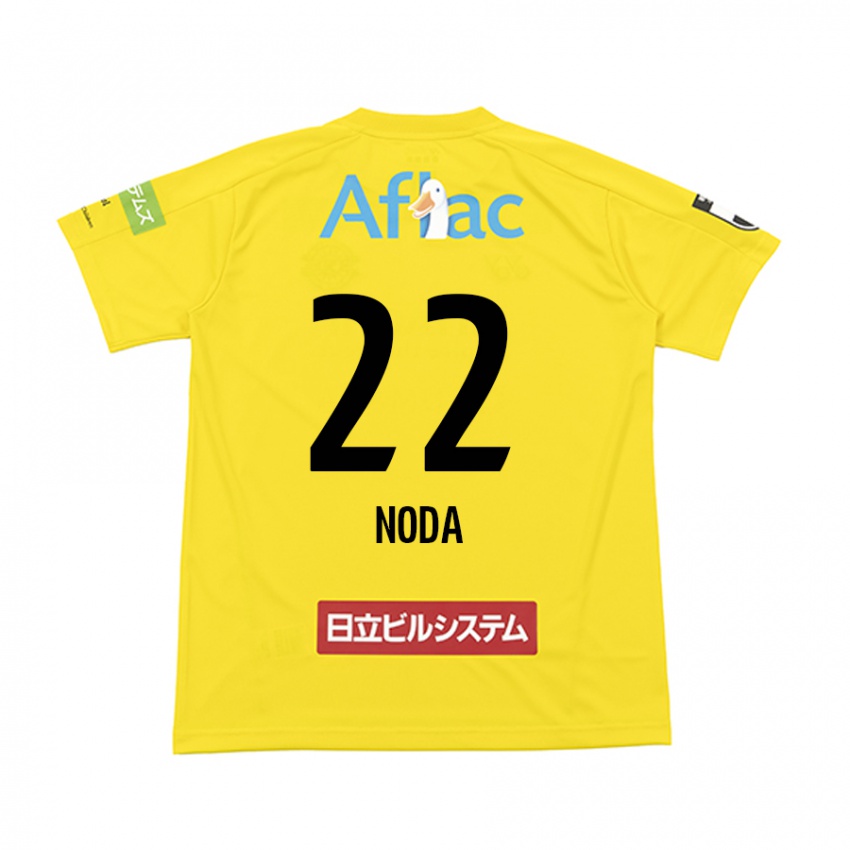 Niño Camiseta Hiroki Noda #22 Amarillo Negro 1ª Equipación 2024/25 La Camisa Chile