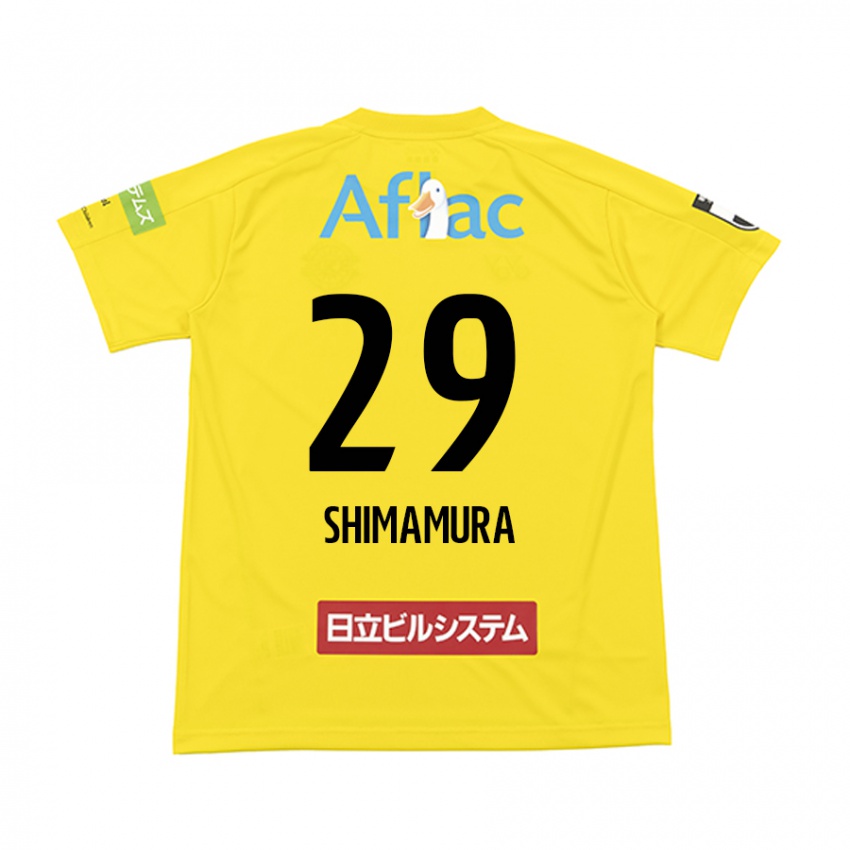 Niño Camiseta Takuya Shimamura #29 Amarillo Negro 1ª Equipación 2024/25 La Camisa Chile