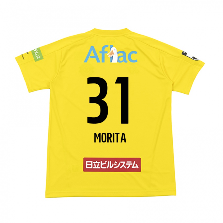 Niño Camiseta Tatsuya Morita #31 Amarillo Negro 1ª Equipación 2024/25 La Camisa Chile