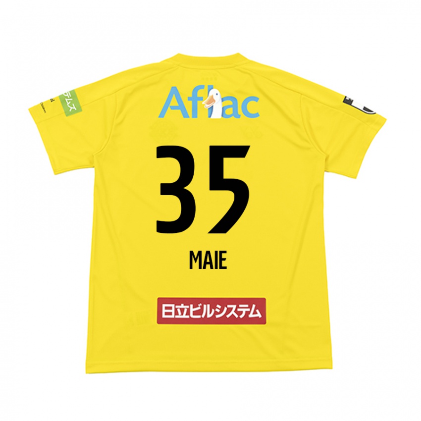 Niño Camiseta Hidetaka Maie #35 Amarillo Negro 1ª Equipación 2024/25 La Camisa Chile