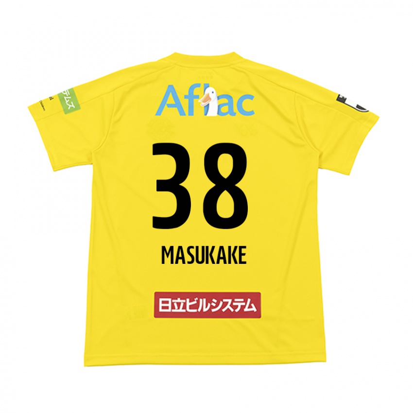 Niño Camiseta Yugo Masukake #38 Amarillo Negro 1ª Equipación 2024/25 La Camisa Chile