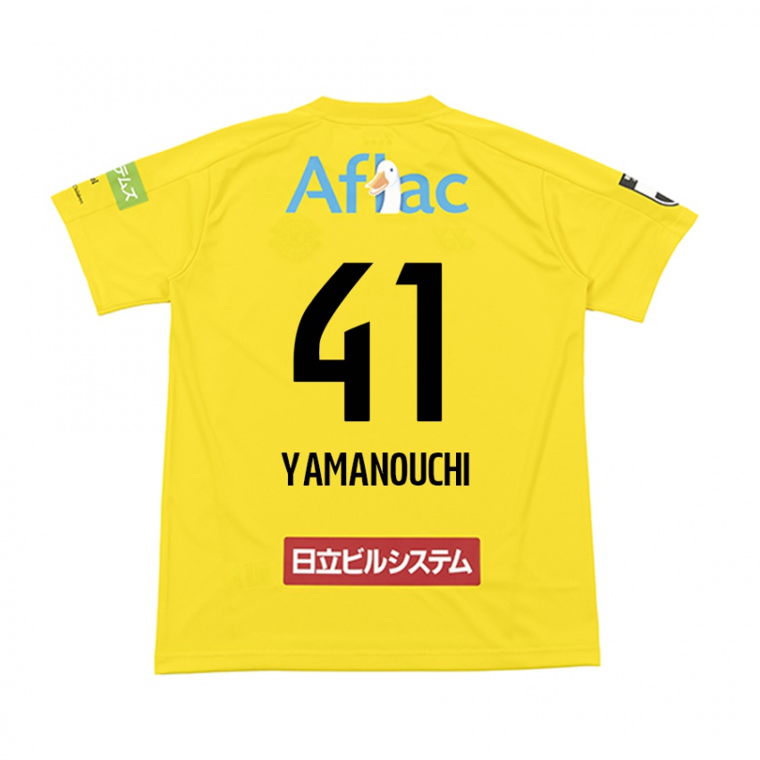 Niño Camiseta Yusei Yamanouchi #41 Amarillo Negro 1ª Equipación 2024/25 La Camisa Chile