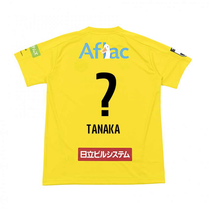 Niño Camiseta Ari Tanaka #0 Amarillo Negro 1ª Equipación 2024/25 La Camisa Chile