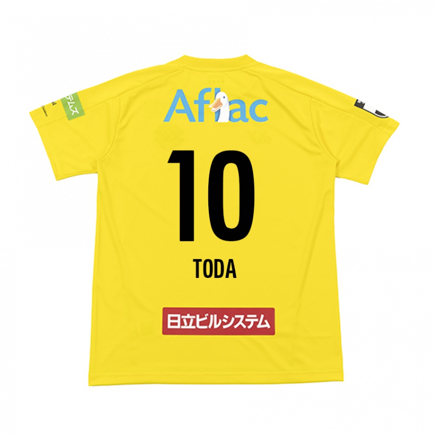 Niño Camiseta Masato Toda #10 Amarillo Negro 1ª Equipación 2024/25 La Camisa Chile