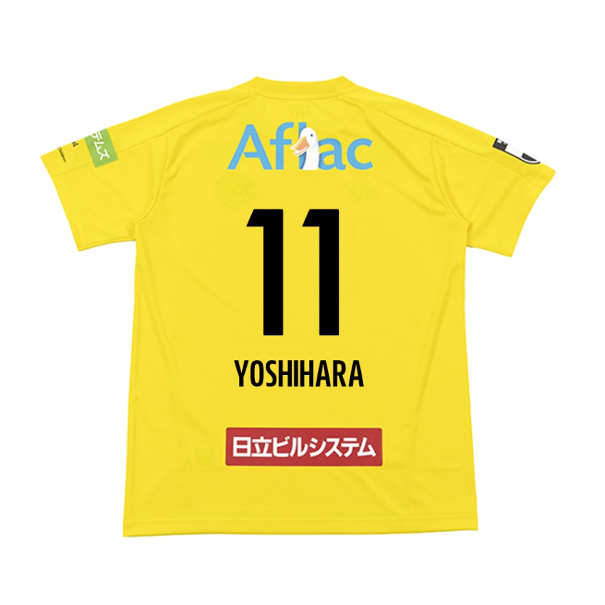 Niño Camiseta Futo Yoshihara #11 Amarillo Negro 1ª Equipación 2024/25 La Camisa Chile