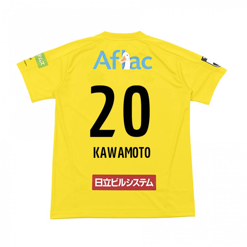 Niño Camiseta Daizen Kawamoto #20 Amarillo Negro 1ª Equipación 2024/25 La Camisa Chile