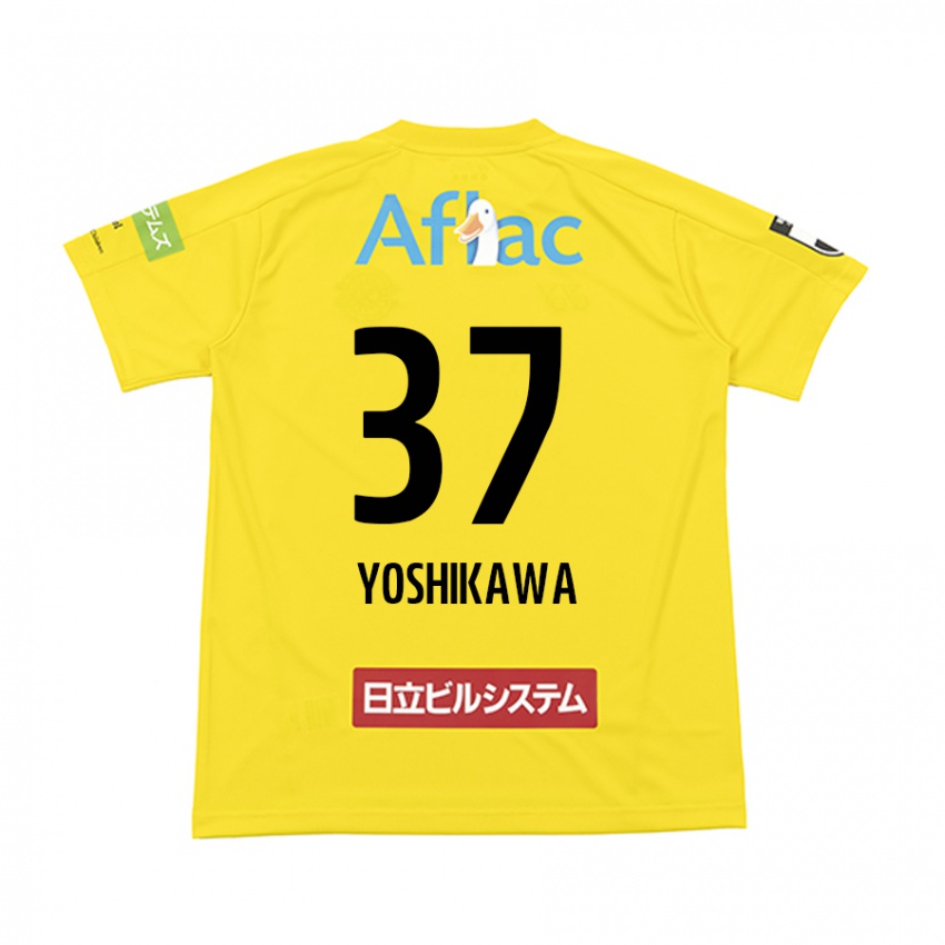 Niño Camiseta Haruto Yoshikawa #37 Amarillo Negro 1ª Equipación 2024/25 La Camisa Chile