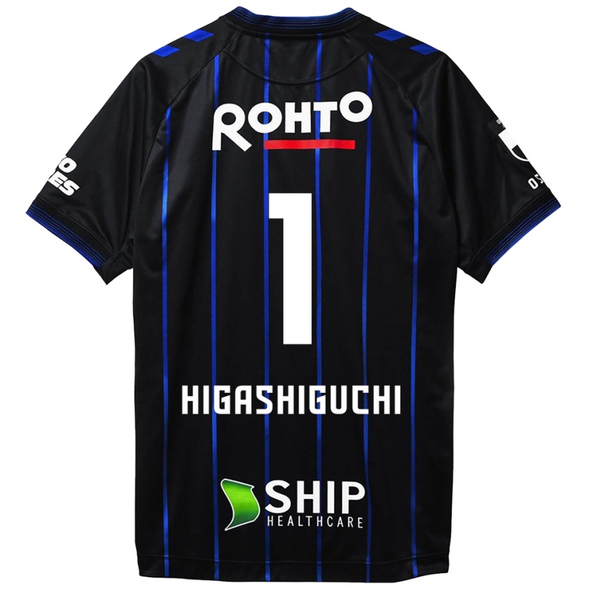 Niño Camiseta Masaaki Higashiguchi #1 Azul Negro 1ª Equipación 2024/25 La Camisa Chile