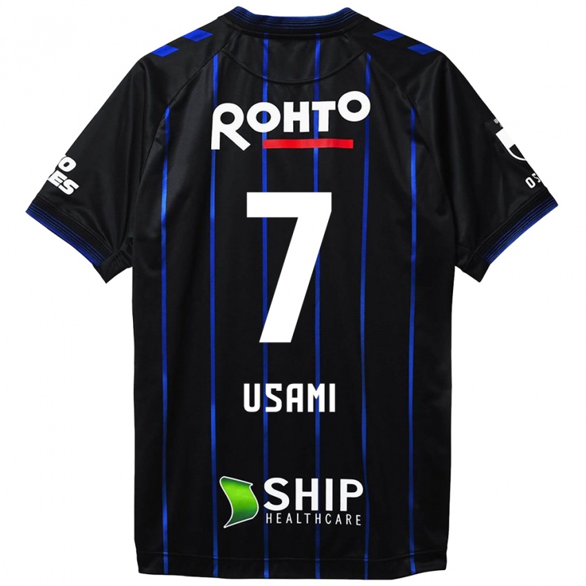 Niño Camiseta Takashi Usami #7 Azul Negro 1ª Equipación 2024/25 La Camisa Chile