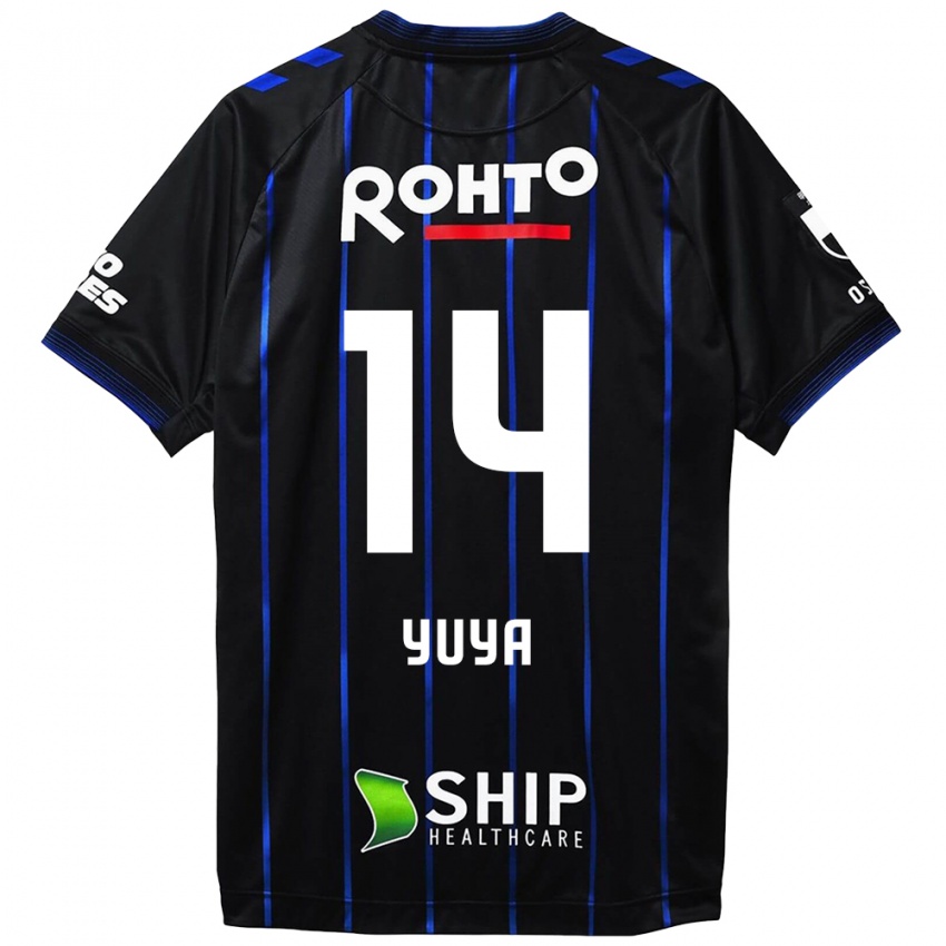 Niño Camiseta Yuya Fukuda #14 Azul Negro 1ª Equipación 2024/25 La Camisa Chile