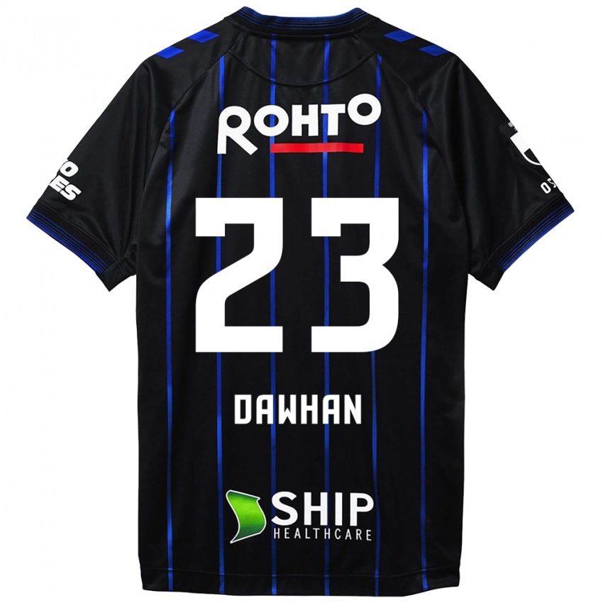 Niño Camiseta Dawhan #23 Azul Negro 1ª Equipación 2024/25 La Camisa Chile