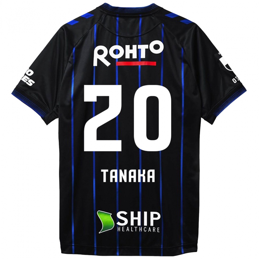 Niño Camiseta Hyoga Tanaka #20 Azul Negro 1ª Equipación 2024/25 La Camisa Chile