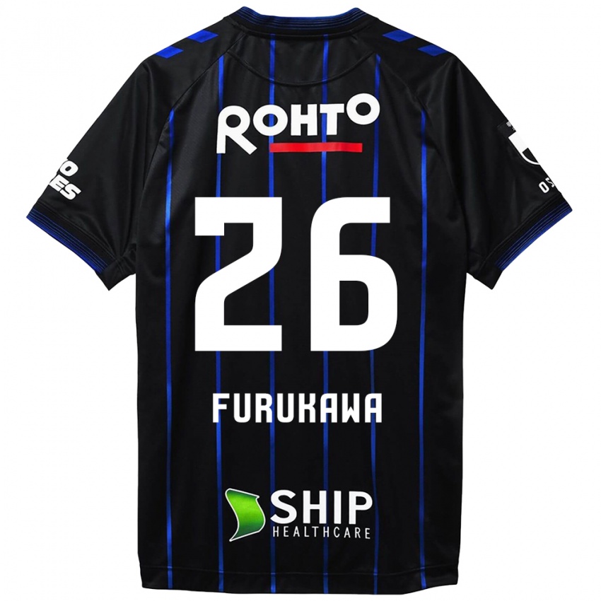 Niño Camiseta Kanta Furukawa #26 Azul Negro 1ª Equipación 2024/25 La Camisa Chile