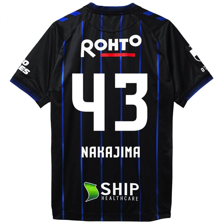 Niño Camiseta Yugo Nakajima #43 Azul Negro 1ª Equipación 2024/25 La Camisa Chile