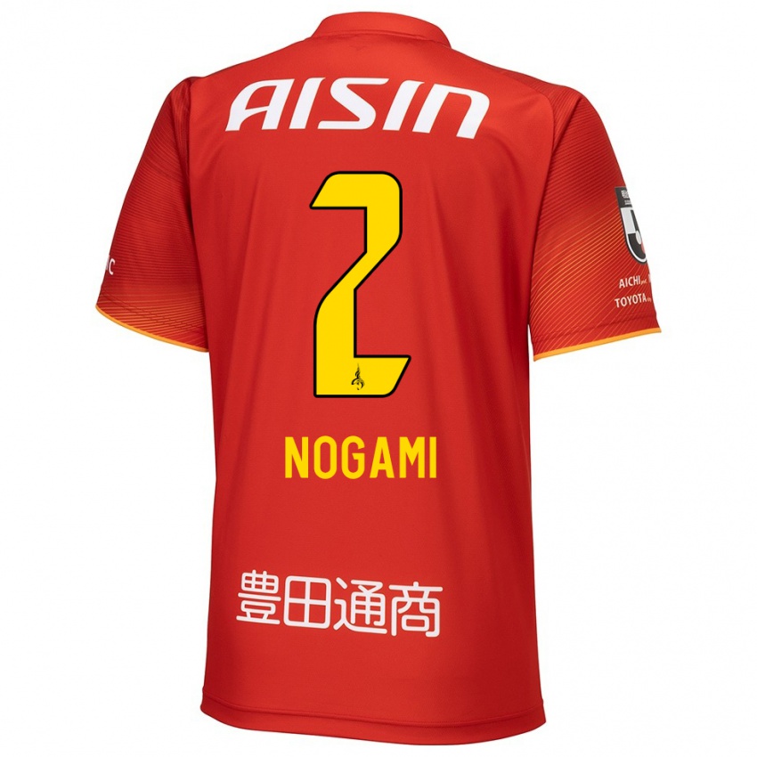 Niño Camiseta Yuki Nogami #2 Rojo Blanco Amarillo 1ª Equipación 2024/25 La Camisa Chile