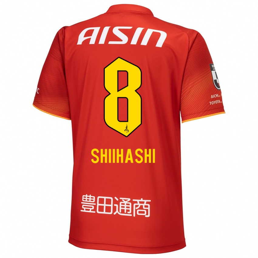 Niño Camiseta Keiya Shiihashi #8 Rojo Blanco Amarillo 1ª Equipación 2024/25 La Camisa Chile