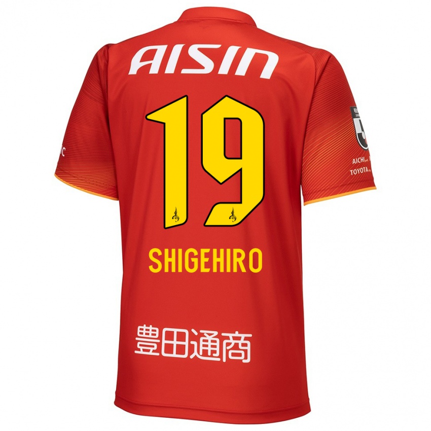 Niño Camiseta Takuya Shigehiro #19 Rojo Blanco Amarillo 1ª Equipación 2024/25 La Camisa Chile