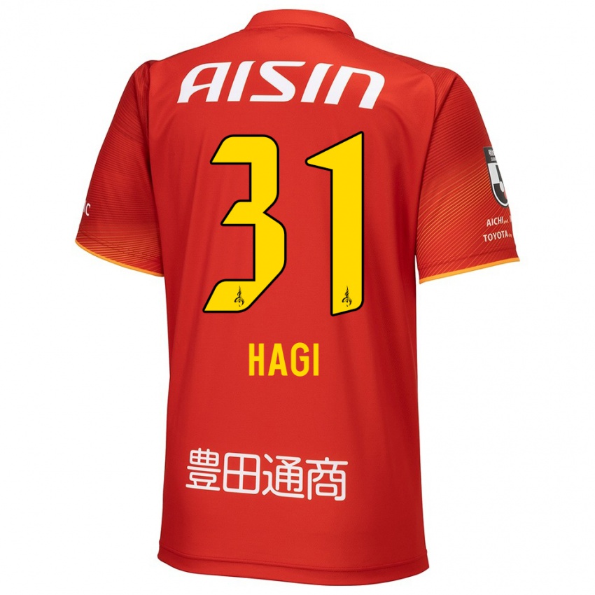 Niño Camiseta Hiroaki Hagi #31 Rojo Blanco Amarillo 1ª Equipación 2024/25 La Camisa Chile