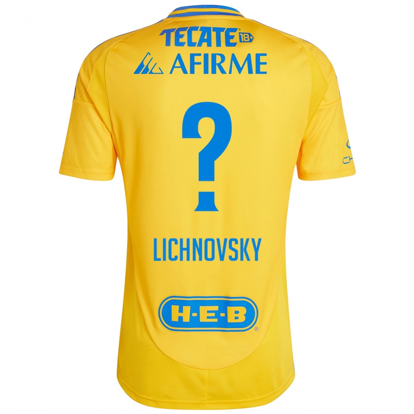 Niño Camiseta Igor Lichnovsky #0 Oro Amarillo 1ª Equipación 2024/25 La Camisa Chile