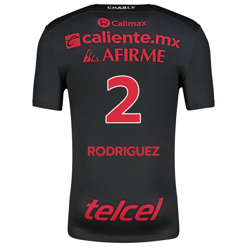 Niño Camiseta Antonio Rodríguez #2 Negro Rojo 1ª Equipación 2024/25 La Camisa Chile