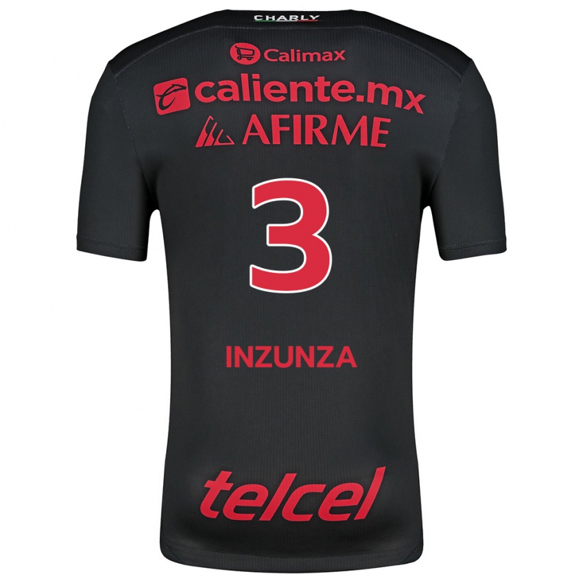 Niño Camiseta Rafael Fernández #3 Negro Rojo 1ª Equipación 2024/25 La Camisa Chile