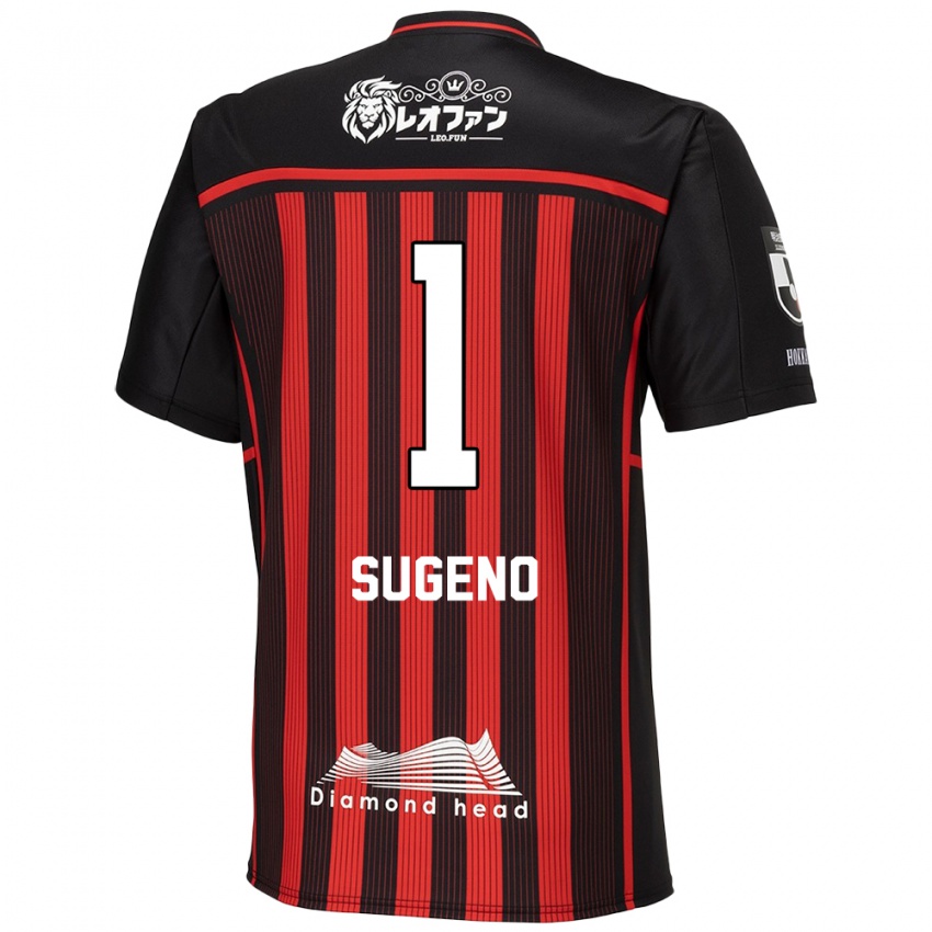 Niño Camiseta Takanori Sugeno #1 Negro Rojo 1ª Equipación 2024/25 La Camisa Chile