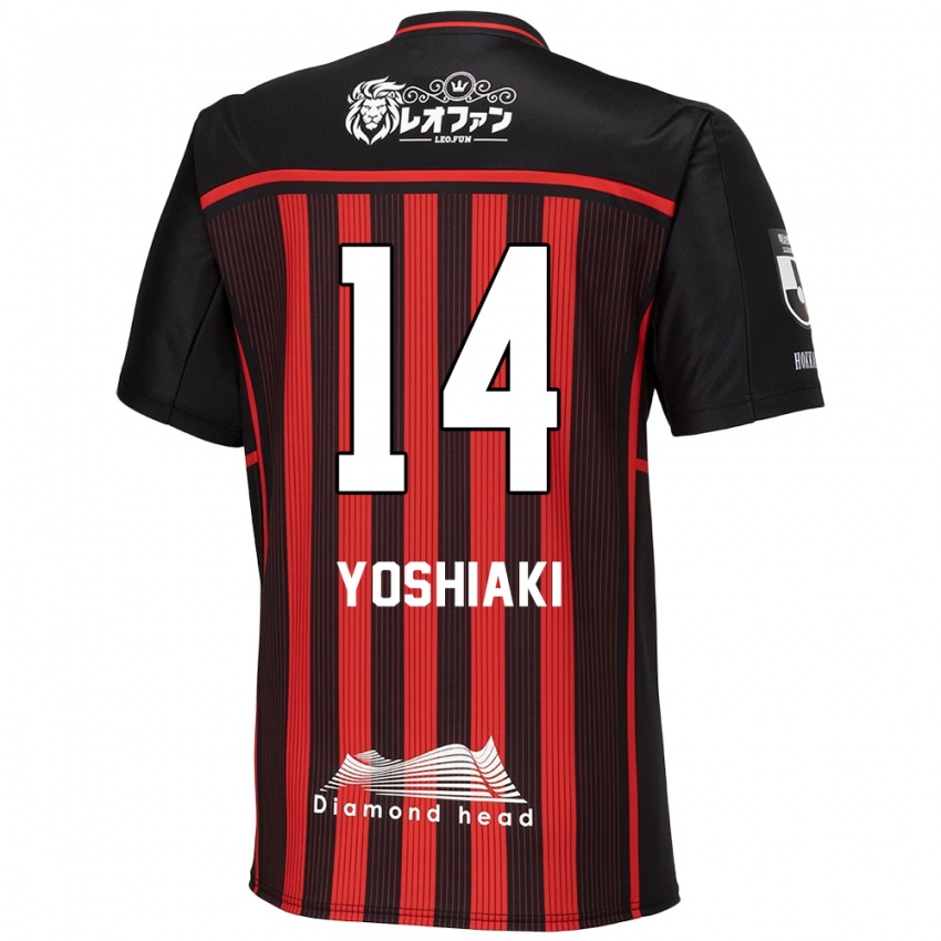 Niño Camiseta Yoshiaki Komai #14 Negro Rojo 1ª Equipación 2024/25 La Camisa Chile