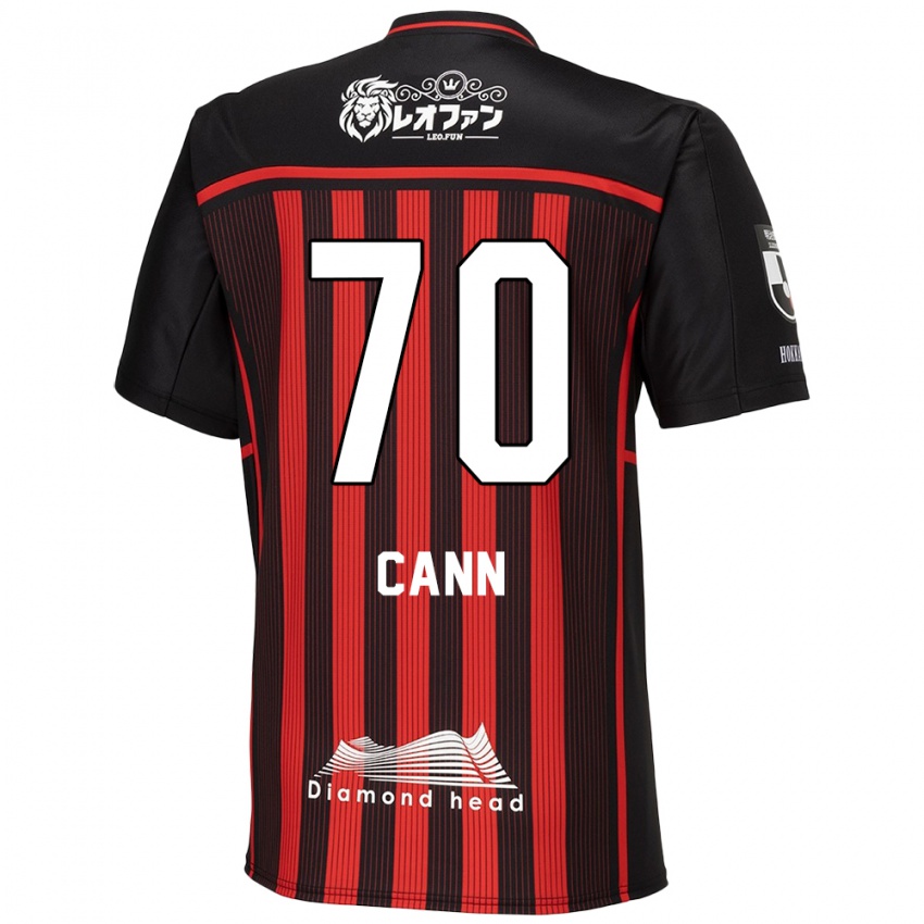 Niño Camiseta Francis Cann #70 Negro Rojo 1ª Equipación 2024/25 La Camisa Chile