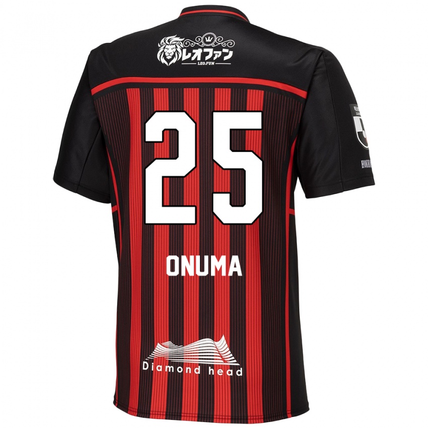 Niño Camiseta Akito Onuma #25 Negro Rojo 1ª Equipación 2024/25 La Camisa Chile