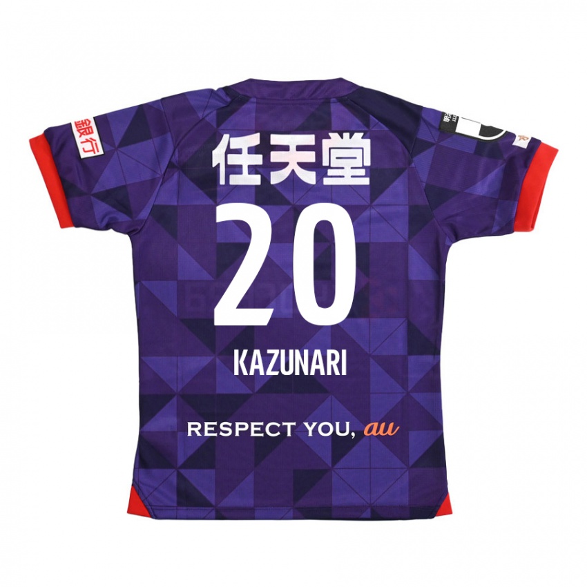 Niño Camiseta Kazunari Kita #20 Púrpura Blanco 1ª Equipación 2024/25 La Camisa Chile