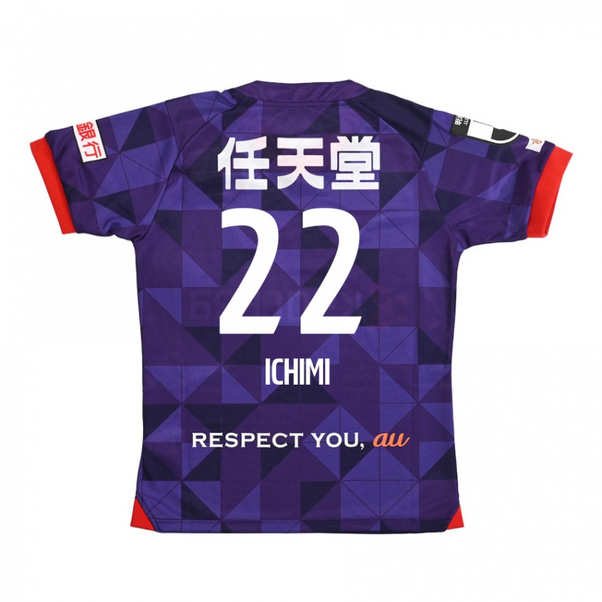 Niño Camiseta Kazunari Ichimi #22 Púrpura Blanco 1ª Equipación 2024/25 La Camisa Chile