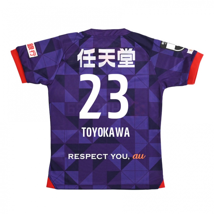 Niño Camiseta Yuta Toyokawa #23 Púrpura Blanco 1ª Equipación 2024/25 La Camisa Chile