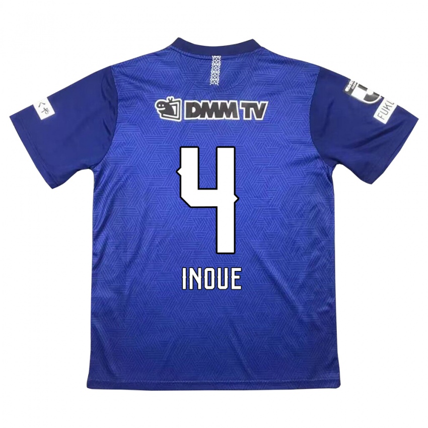 Niño Camiseta Seiya Inoue #4 Azul Oscuro 1ª Equipación 2024/25 La Camisa Chile