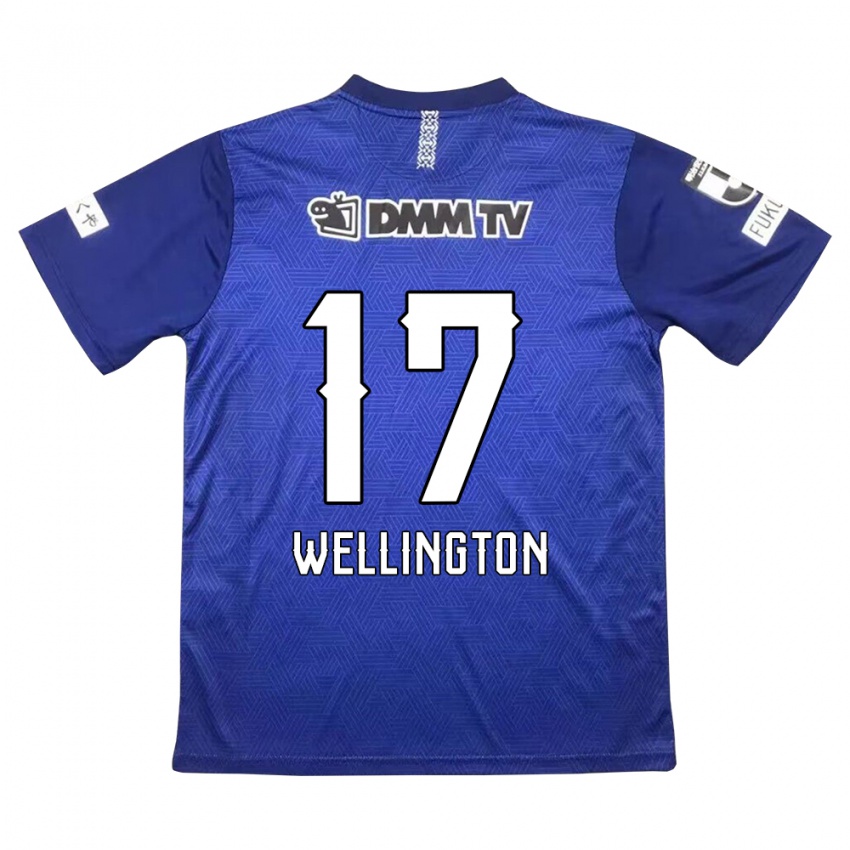 Niño Camiseta Wellington #17 Azul Oscuro 1ª Equipación 2024/25 La Camisa Chile